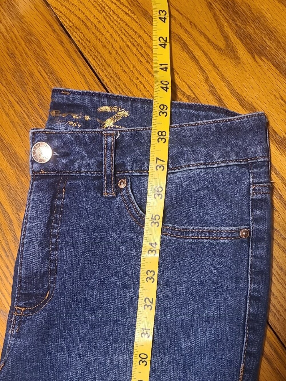 Seven7 Women’s Dark Blue Denim Jeans - Size 8 - Picture 9 of 13